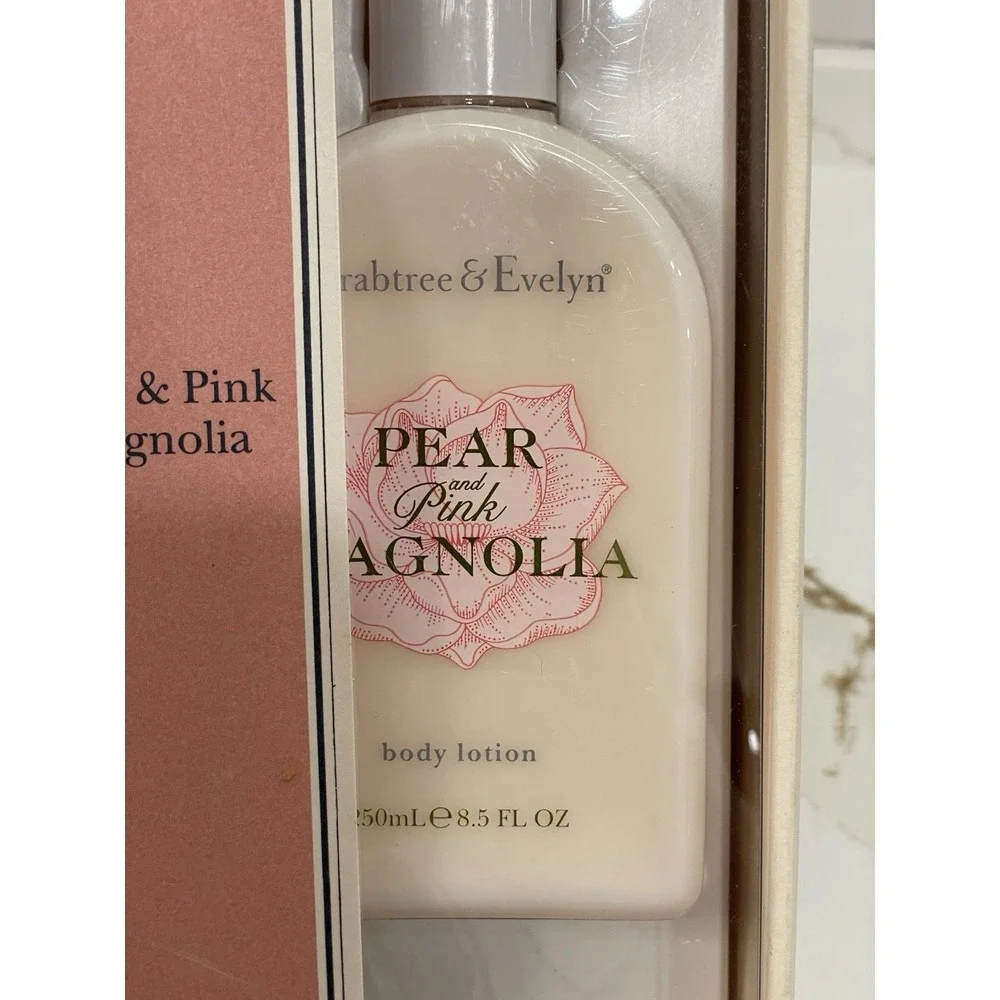 Crabtree & Evelyn Pear & Pink‎ Magnolia Body Wash & Body Lotion 8.5 fl oz New